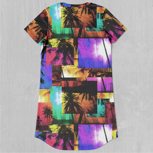 Paradise Collage T-Shirt Dress