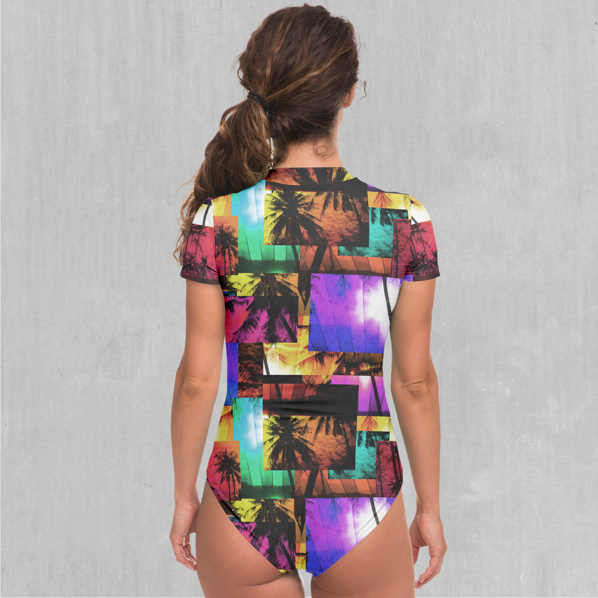 Paradise Collage Short Sleeve Bodysuit