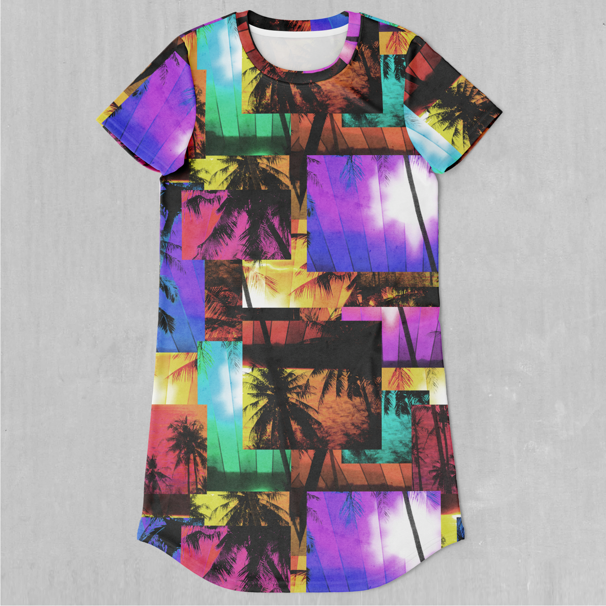 Paradise Collage T-Shirt Dress