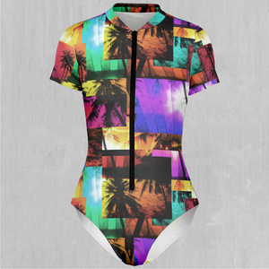 Paradise Collage Short Sleeve Bodysuit