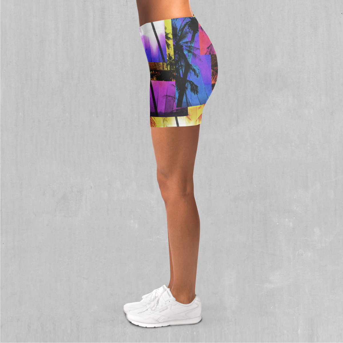 Paradise Collage Yoga Shorts