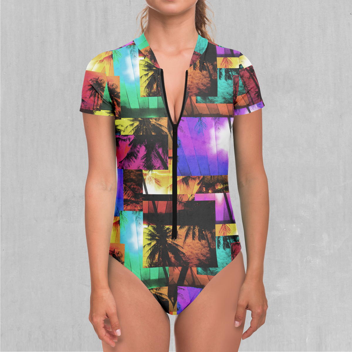 Paradise Collage Short Sleeve Bodysuit