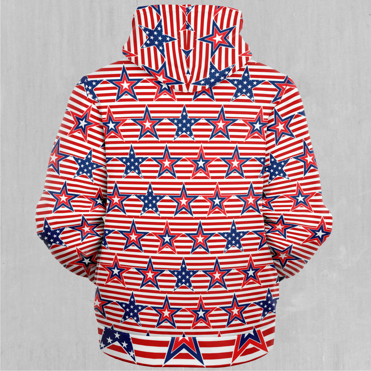 Patriotic Stars Sherpa Hoodie