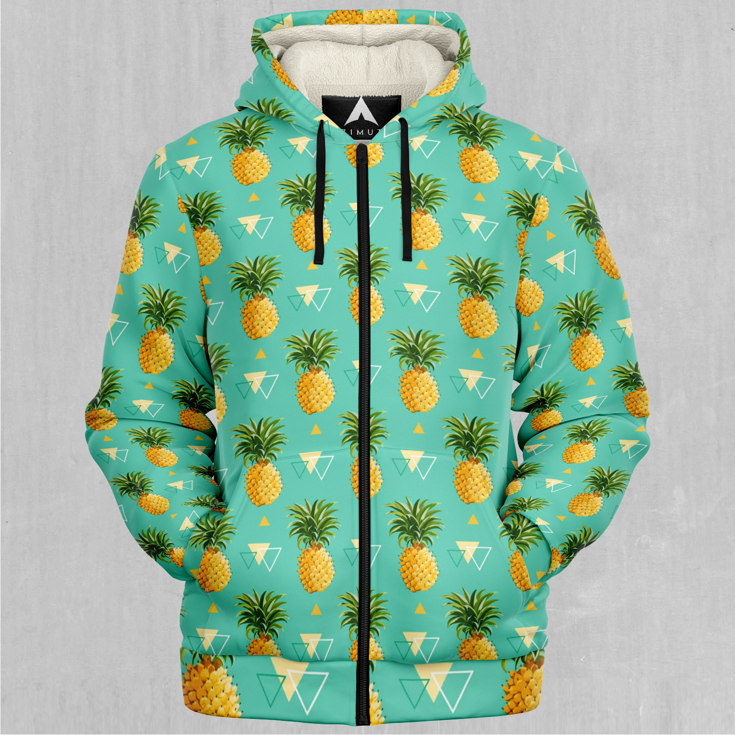 Pineapples Sherpa Hoodie