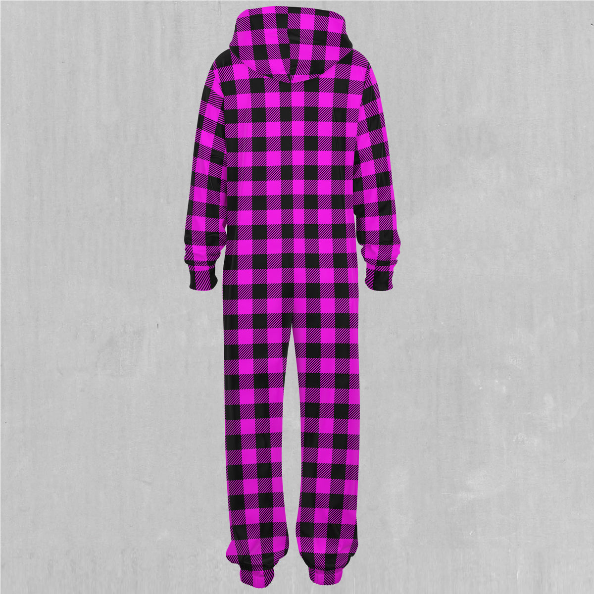 Pink Checkered Plaid Jumpsuit