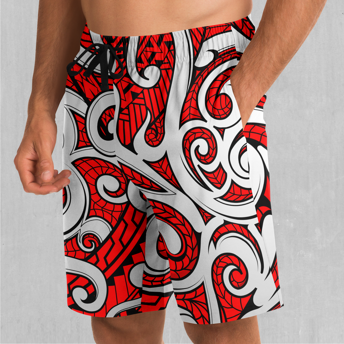 Polynesian Warrior Shorts - Festival Clothing, Rave Outfits, EDM Gear