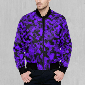 Royalty Purple Camo Men's Bomber Jacket