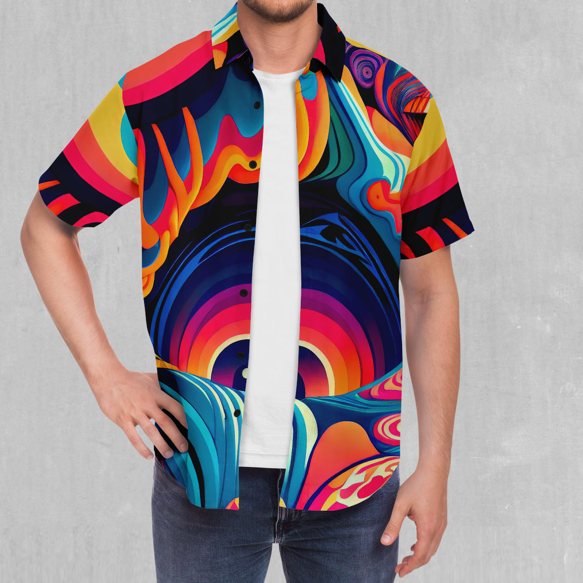 psychedelic dress shirts Amazon.com: Smiffys 60s Psychedelic CND Shirt, Multi-Coloured, 1960's Groovy Fancy Dress, 1960s Dress Up Costumes : Toys & Games