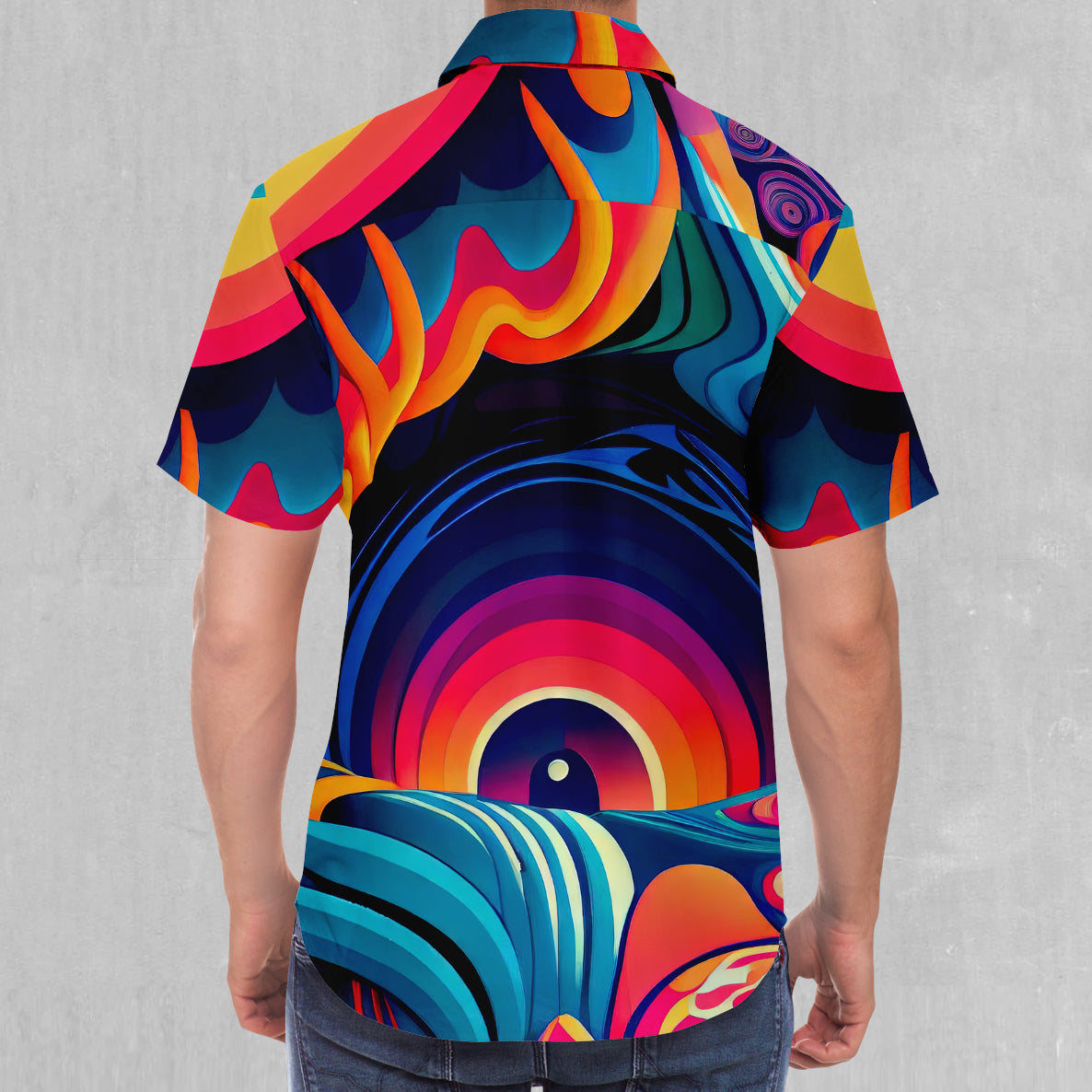 Psychedelic Vortex Button Down Shirt