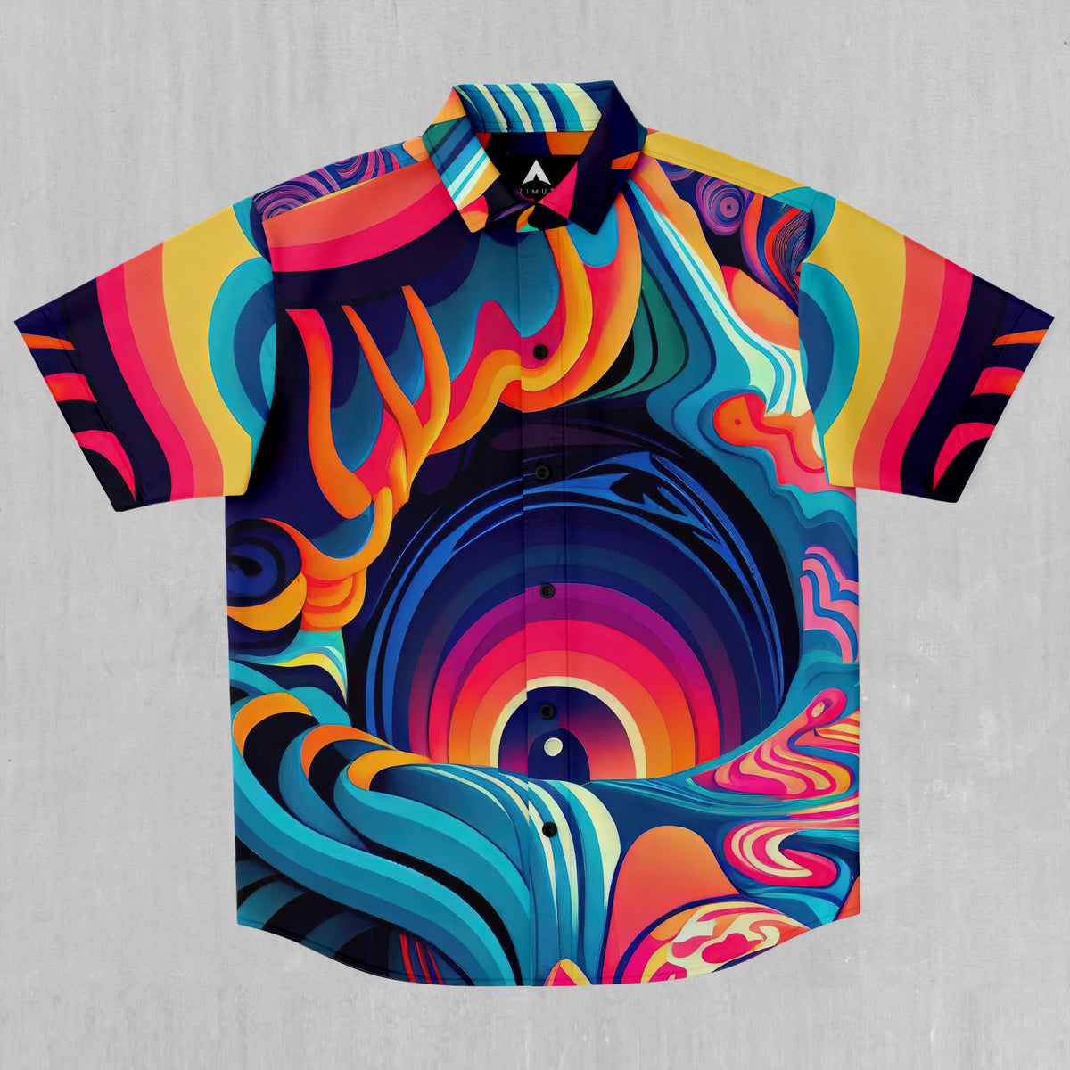 Psychedelic Vortex Button Down Shirt