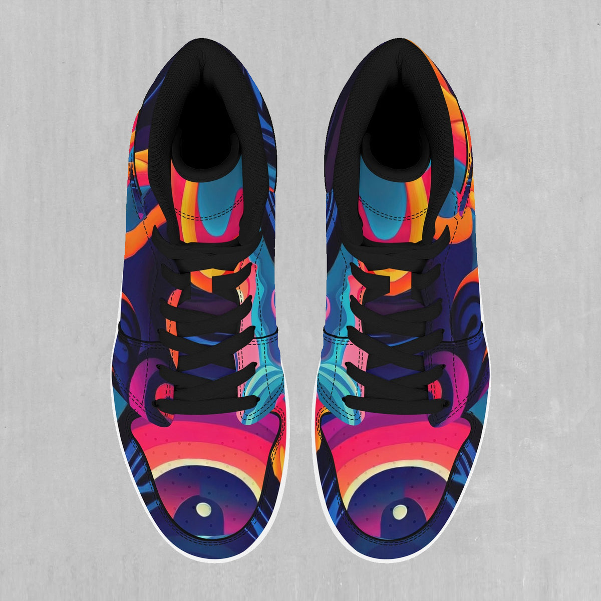Psychedelic Vortex High Top Sneakers
