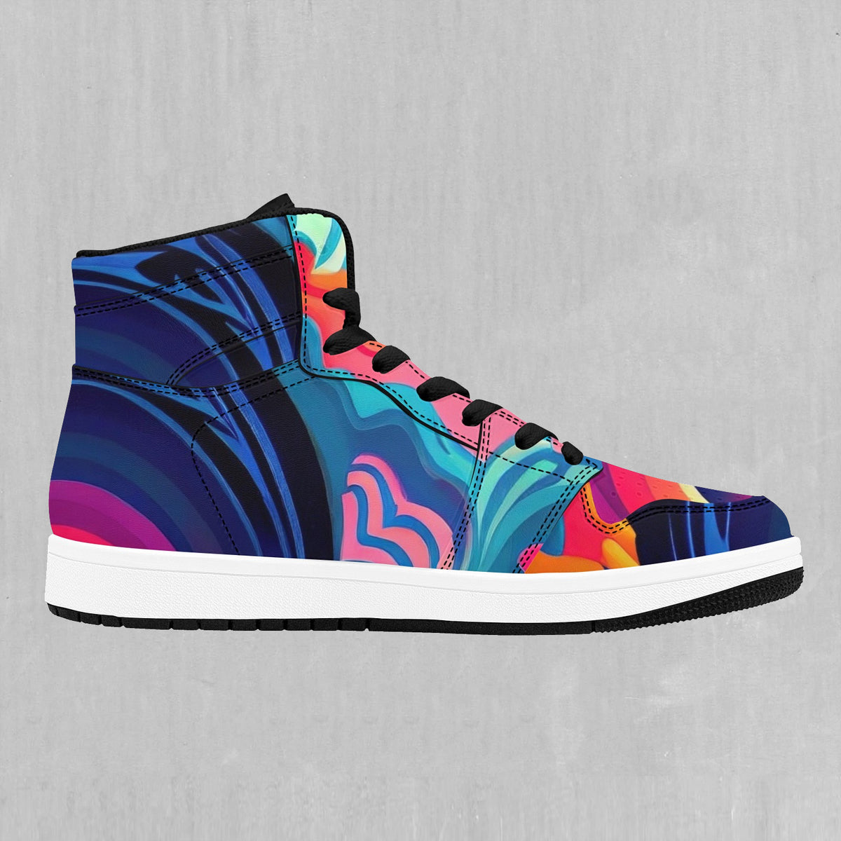 Psychedelic Vortex High Top Sneakers