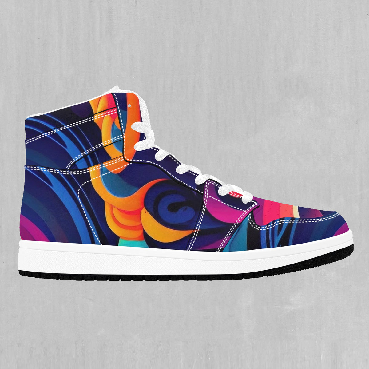 Psychedelic Vortex High Top Sneakers