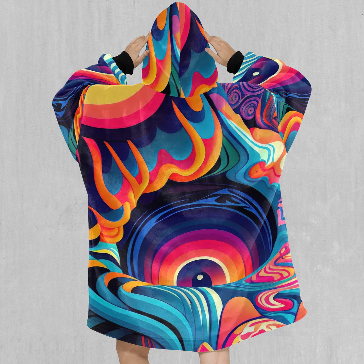 Psychedelic Vortex Blanket Hoodie