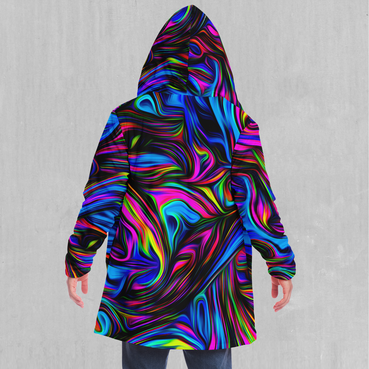 Psychedelic Waves Cloak - Azimuth Clothing