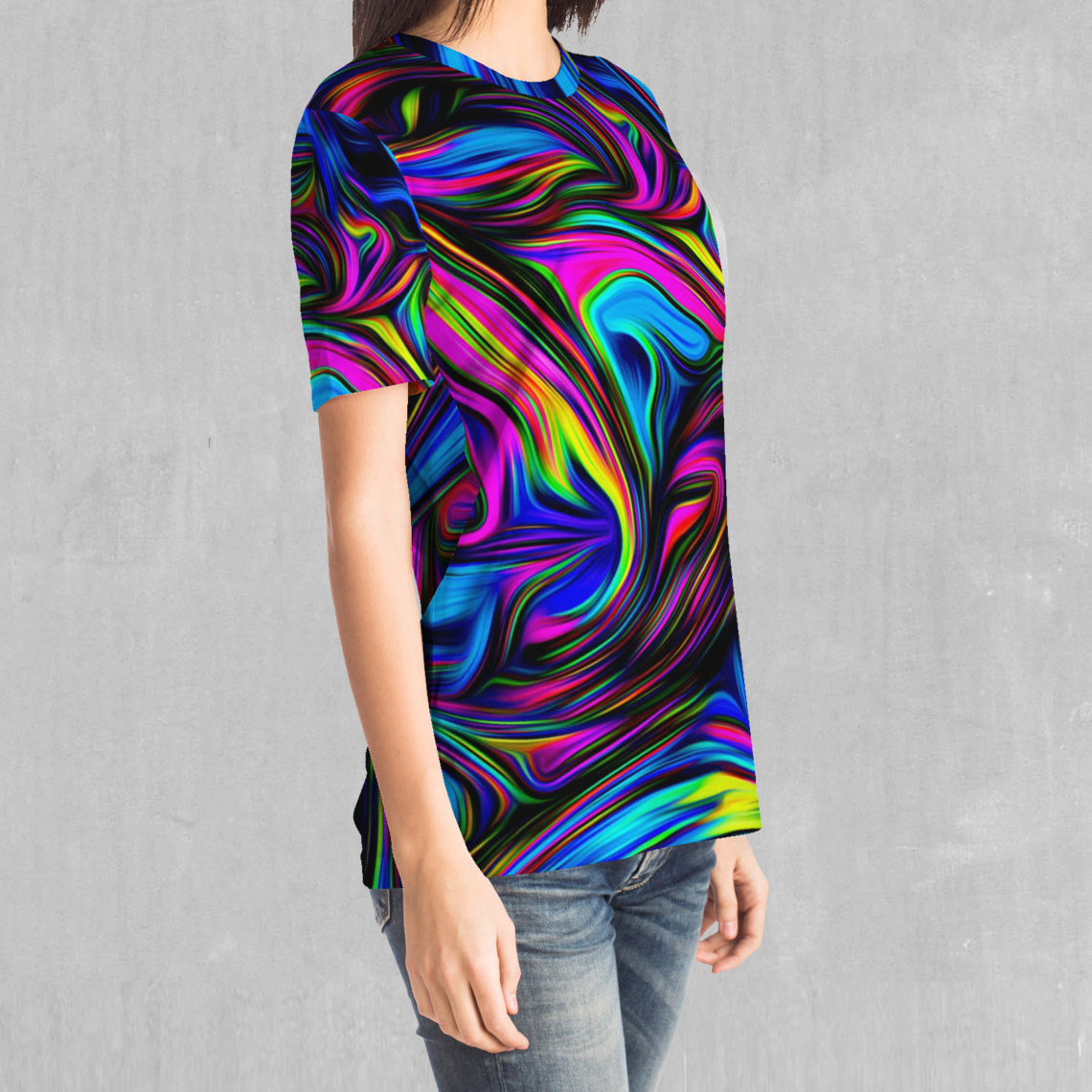 Psychedelic Waves Tee - Azimuth Clothing