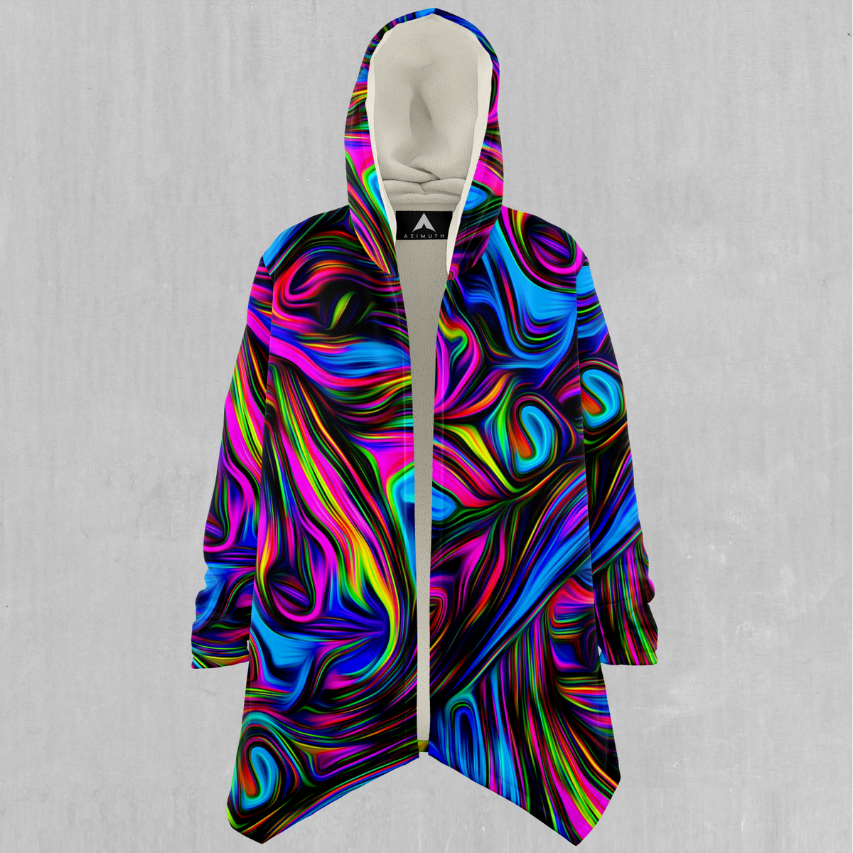 Psychedelic Waves Cloak - Azimuth Clothing