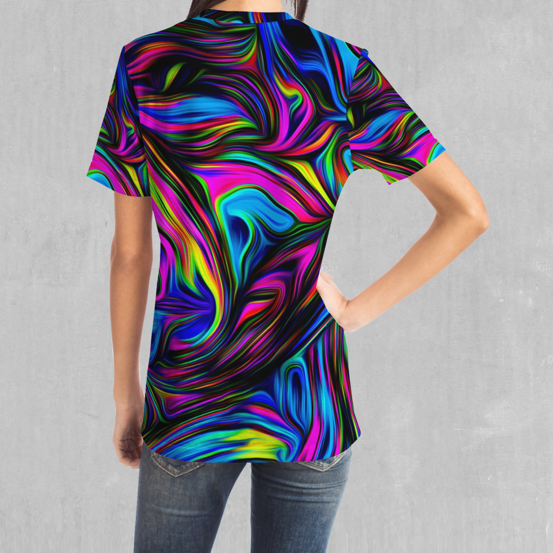 Psychedelic Waves Tee - Azimuth Clothing