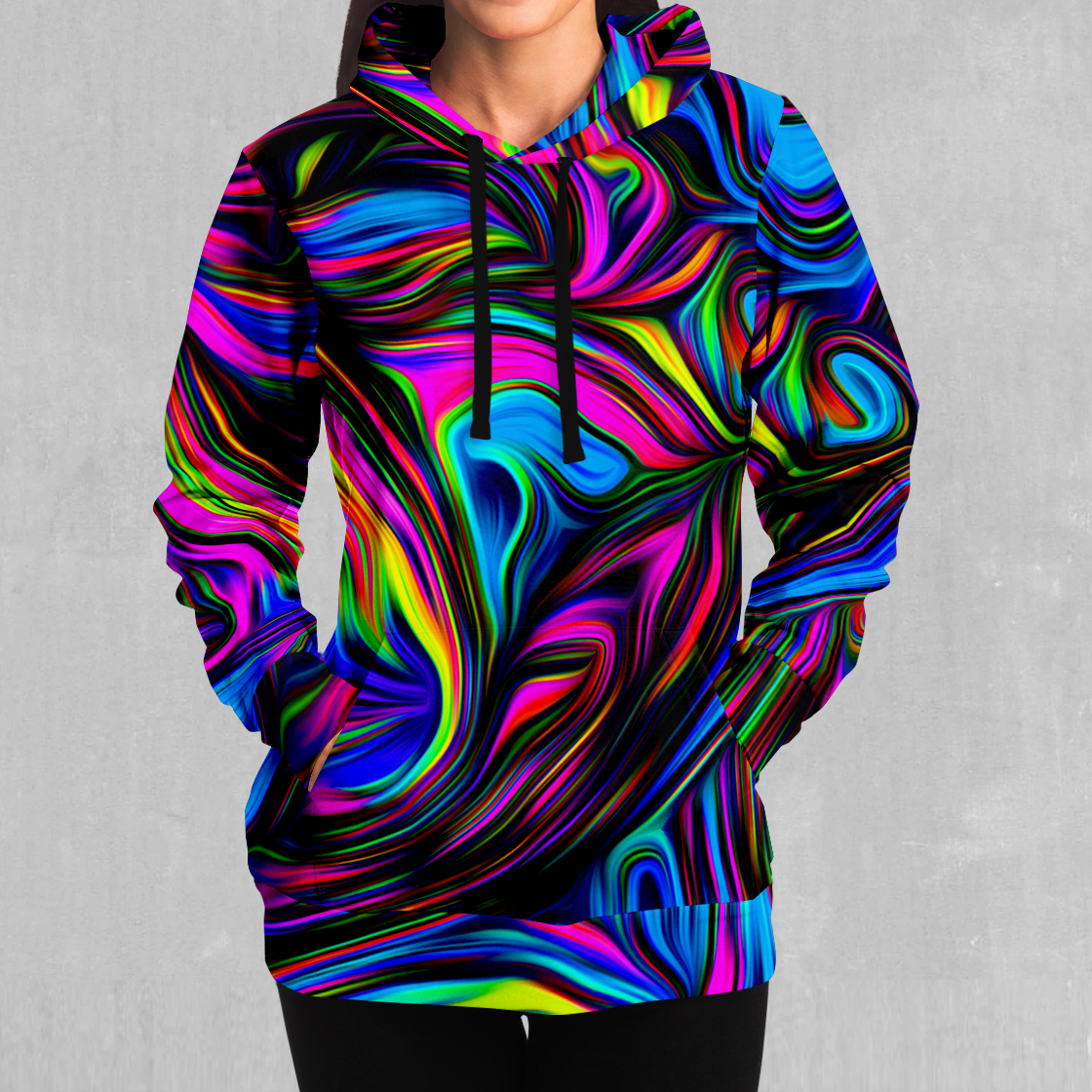 Psychedelic Waves Hoodie - Azimuth Clothing