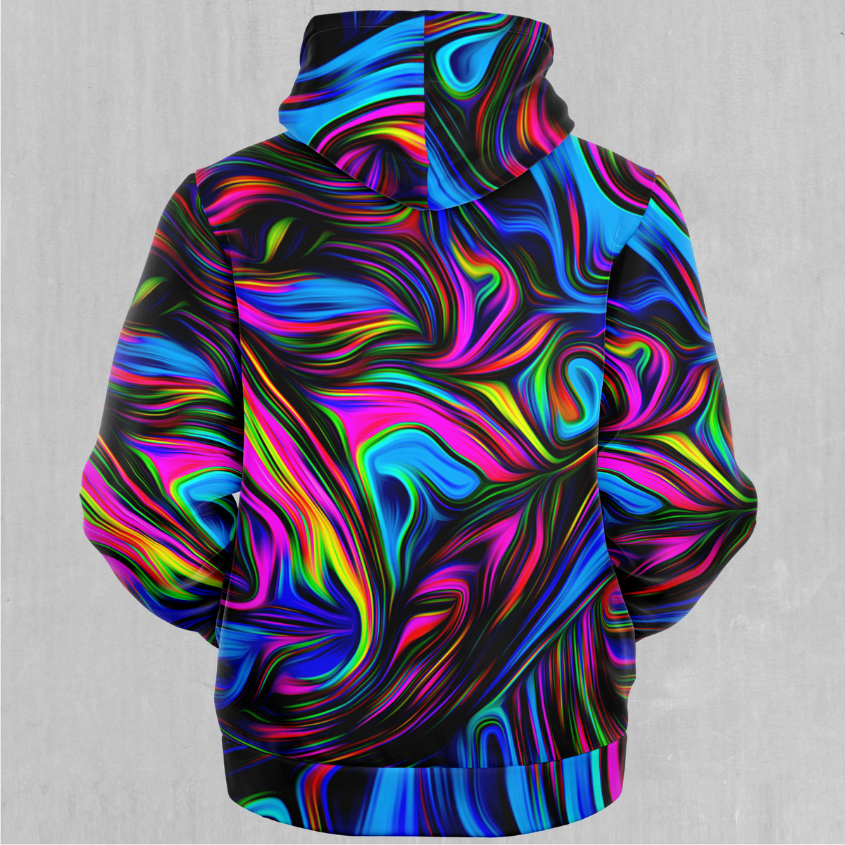 Psychedelic Waves Sherpa Hoodie