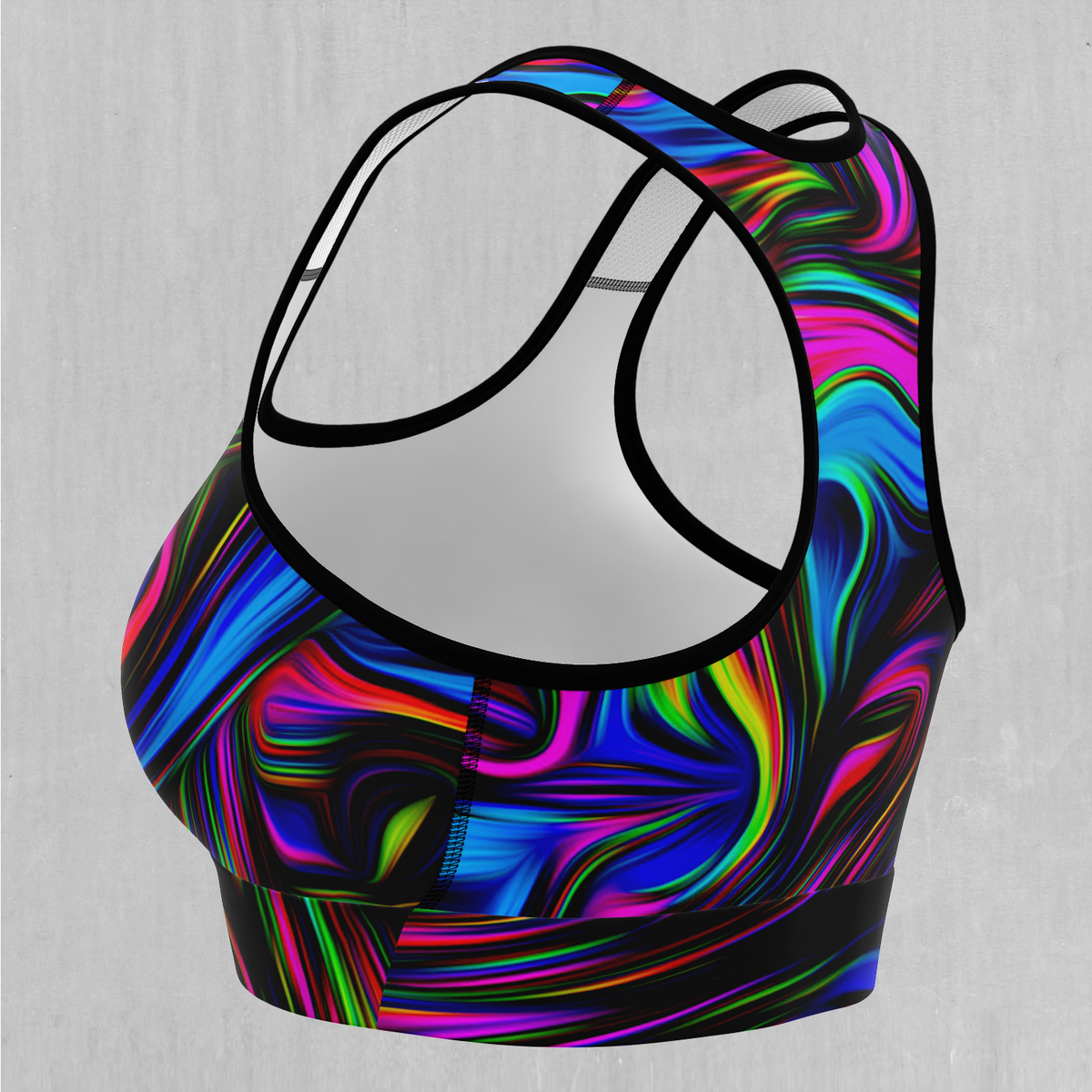 Psychedelic Waves Sports Bra