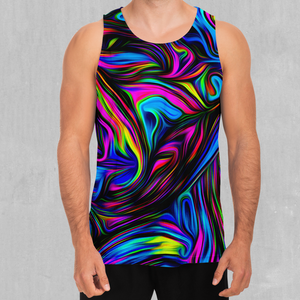Psychedelic Waves Men's Tank Top - Azimuth Clothing