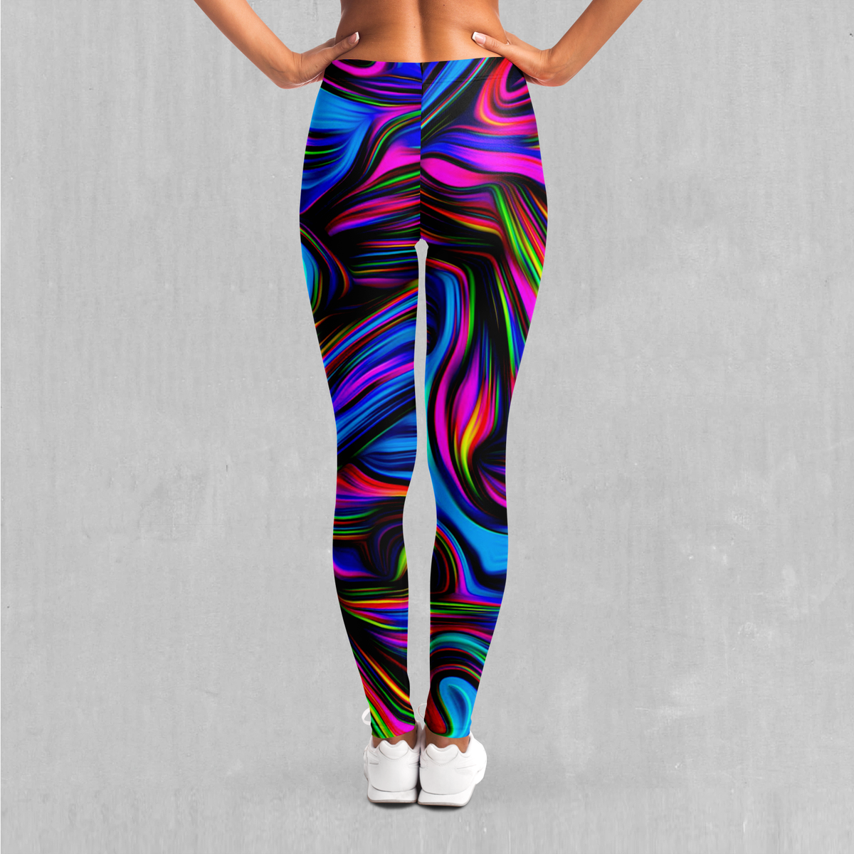 Psychedelic Waves Leggings - Azimuth Clothing