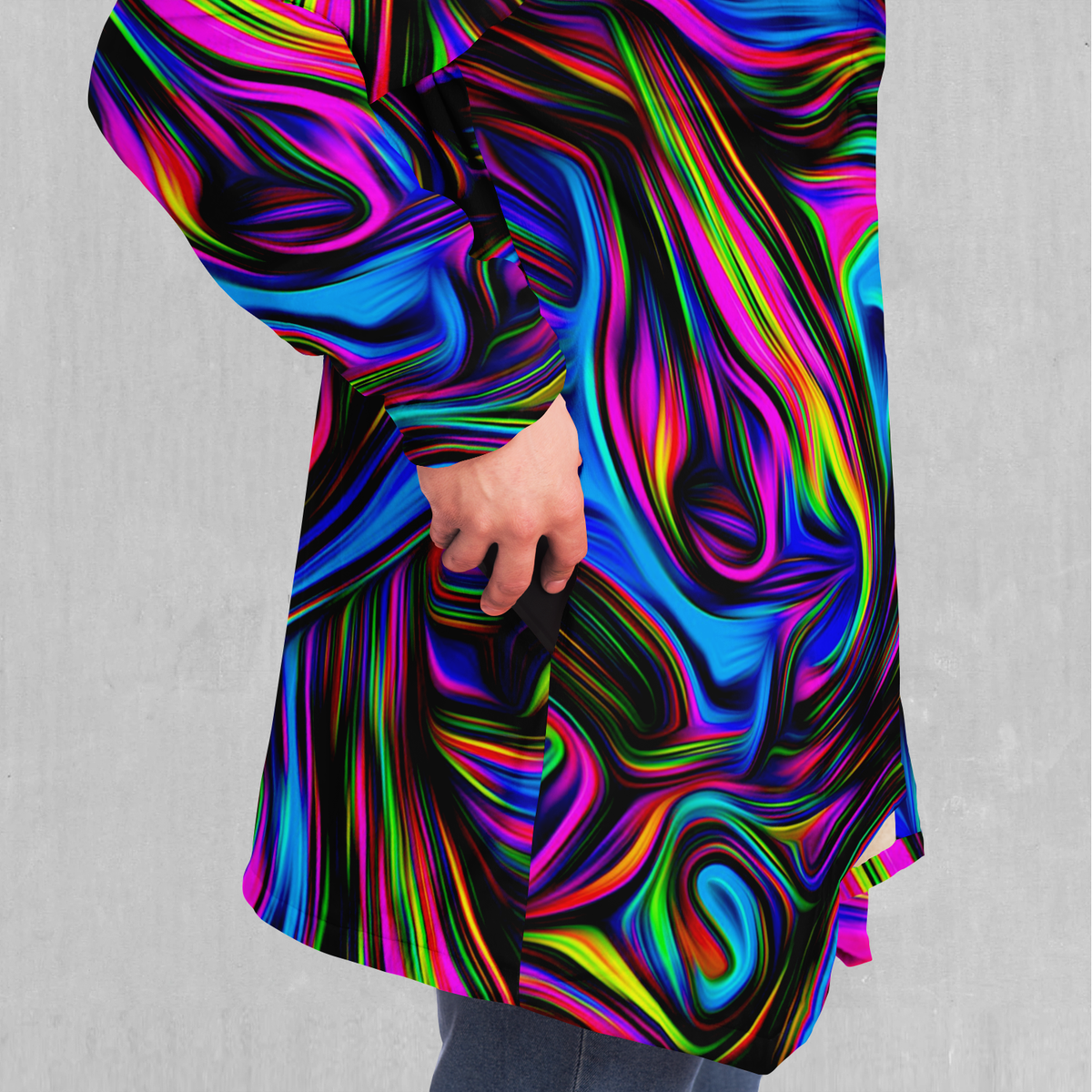 Psychedelic Waves Cloak - Azimuth Clothing