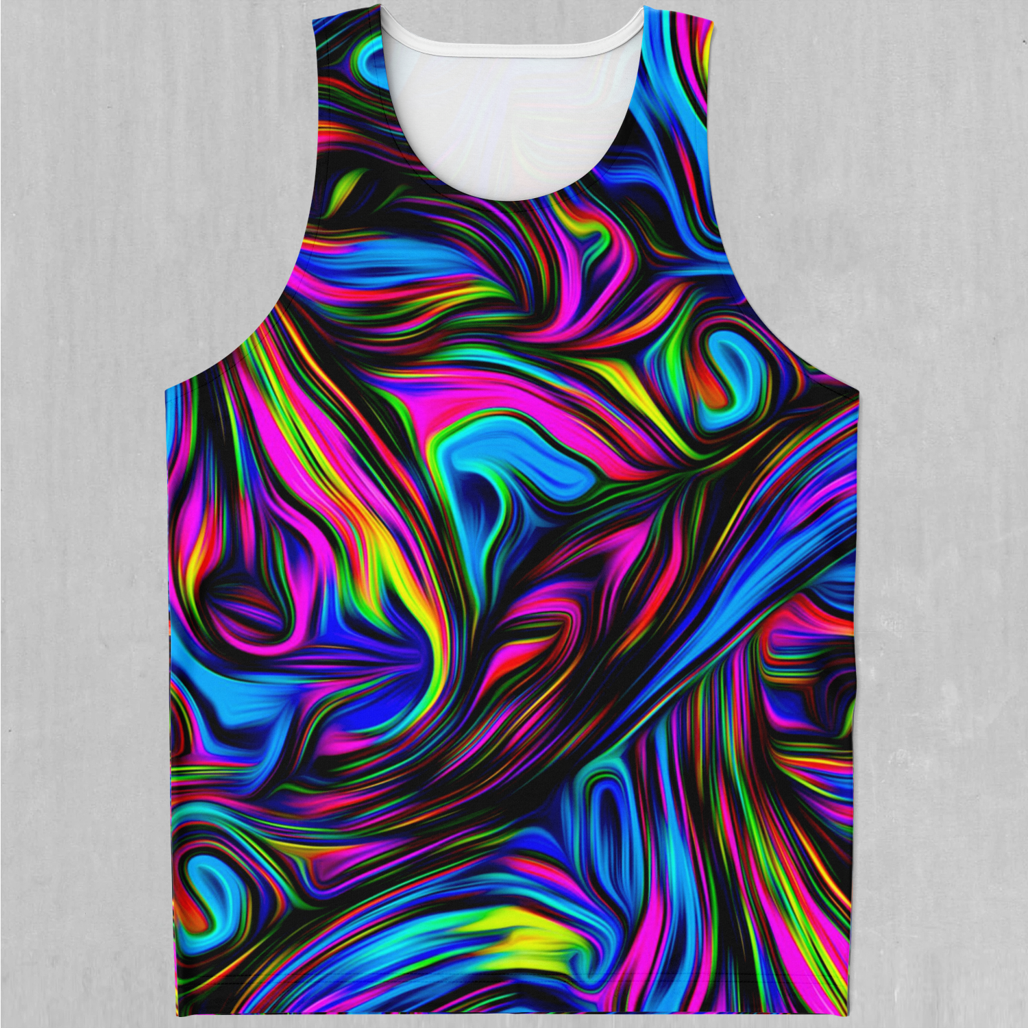 Psychedelic Waves Men's Tank Top - Azimuth Clothing