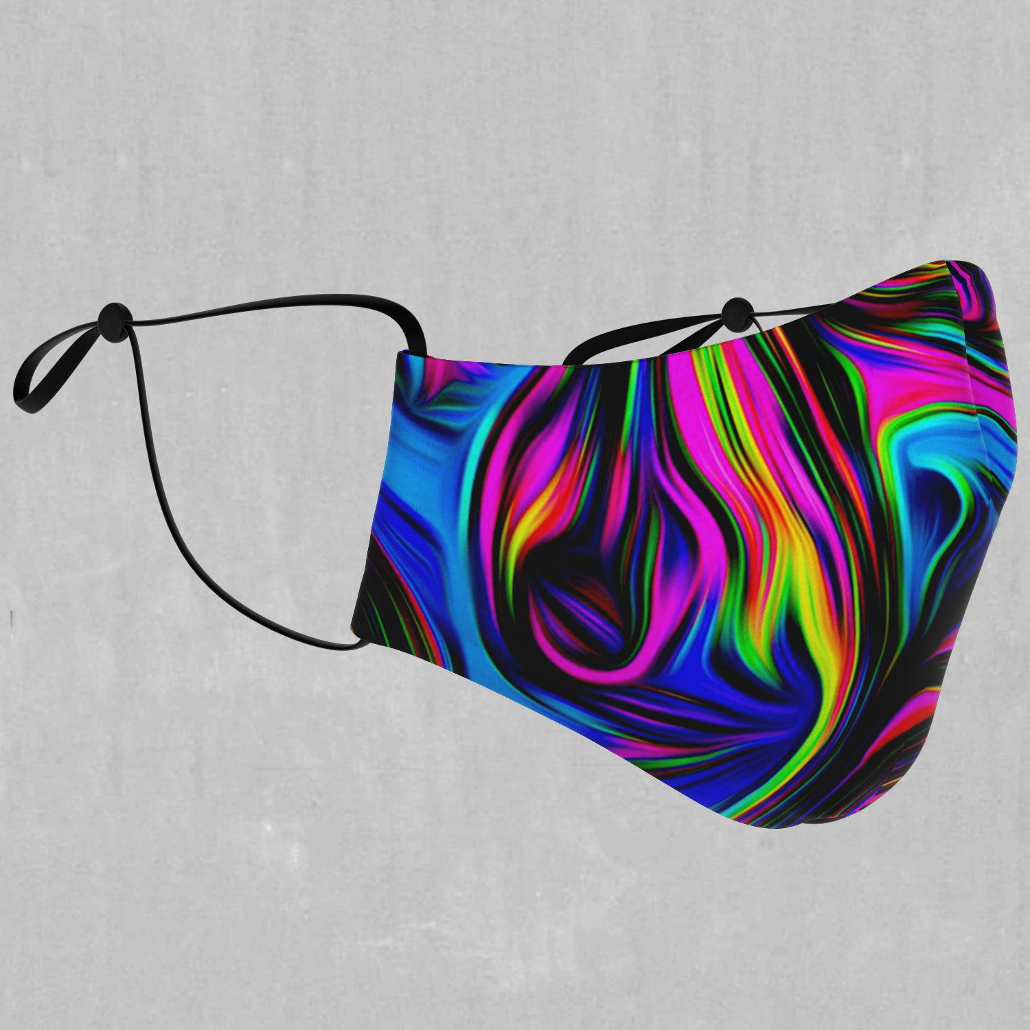 Psychedelic Waves Face Mask - Azimuth Clothing