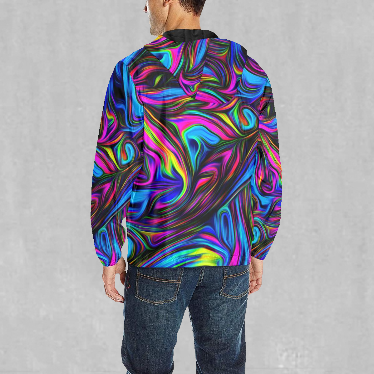 Psychedelic Waves Windbreaker