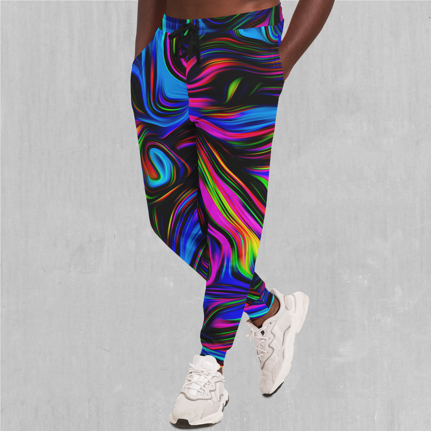 Psychedelic Waves EDM Rave Festival Joggers Azimuth Clothing