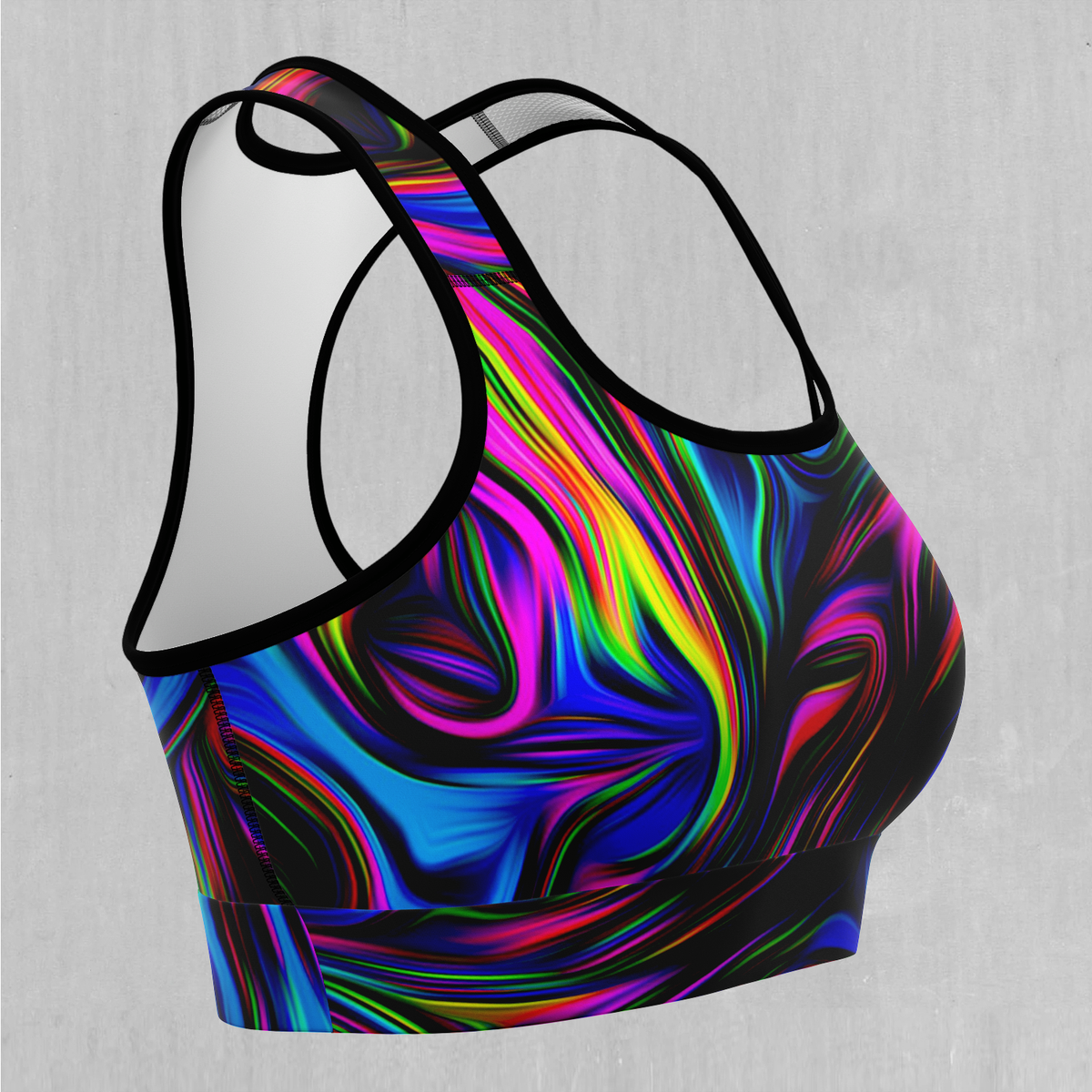 Psychedelic Waves Sports Bra