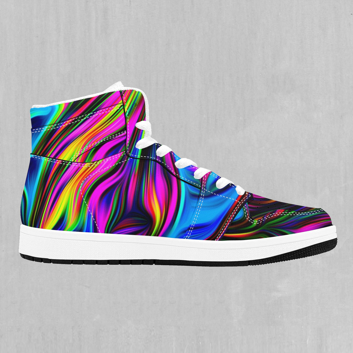 Psychedelic Waves High Top Sneakers