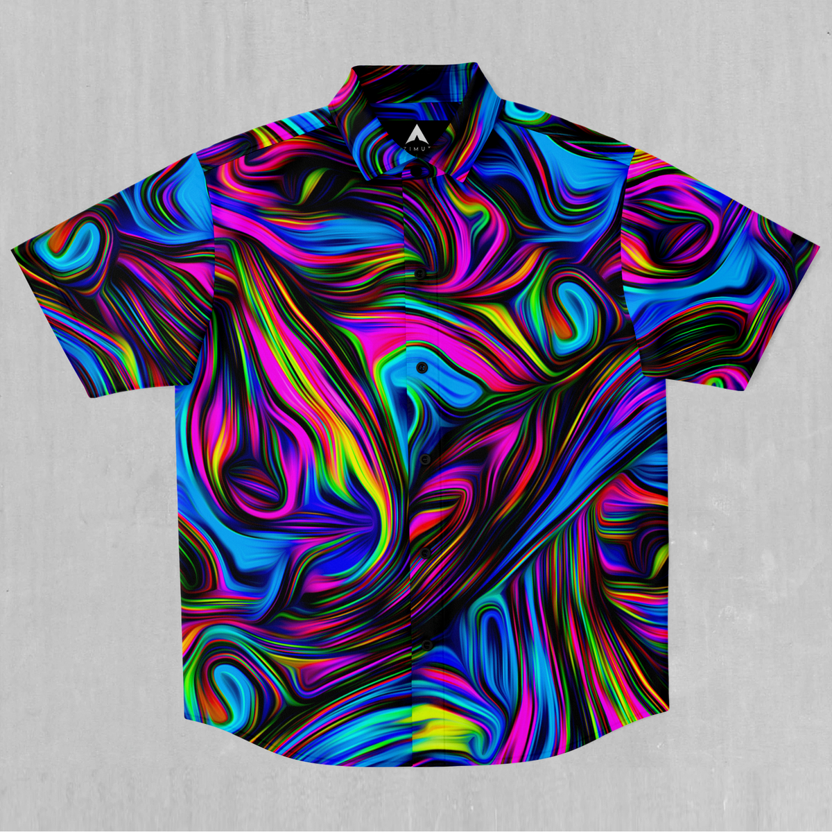 Psychedelic Waves Button Down Shirt