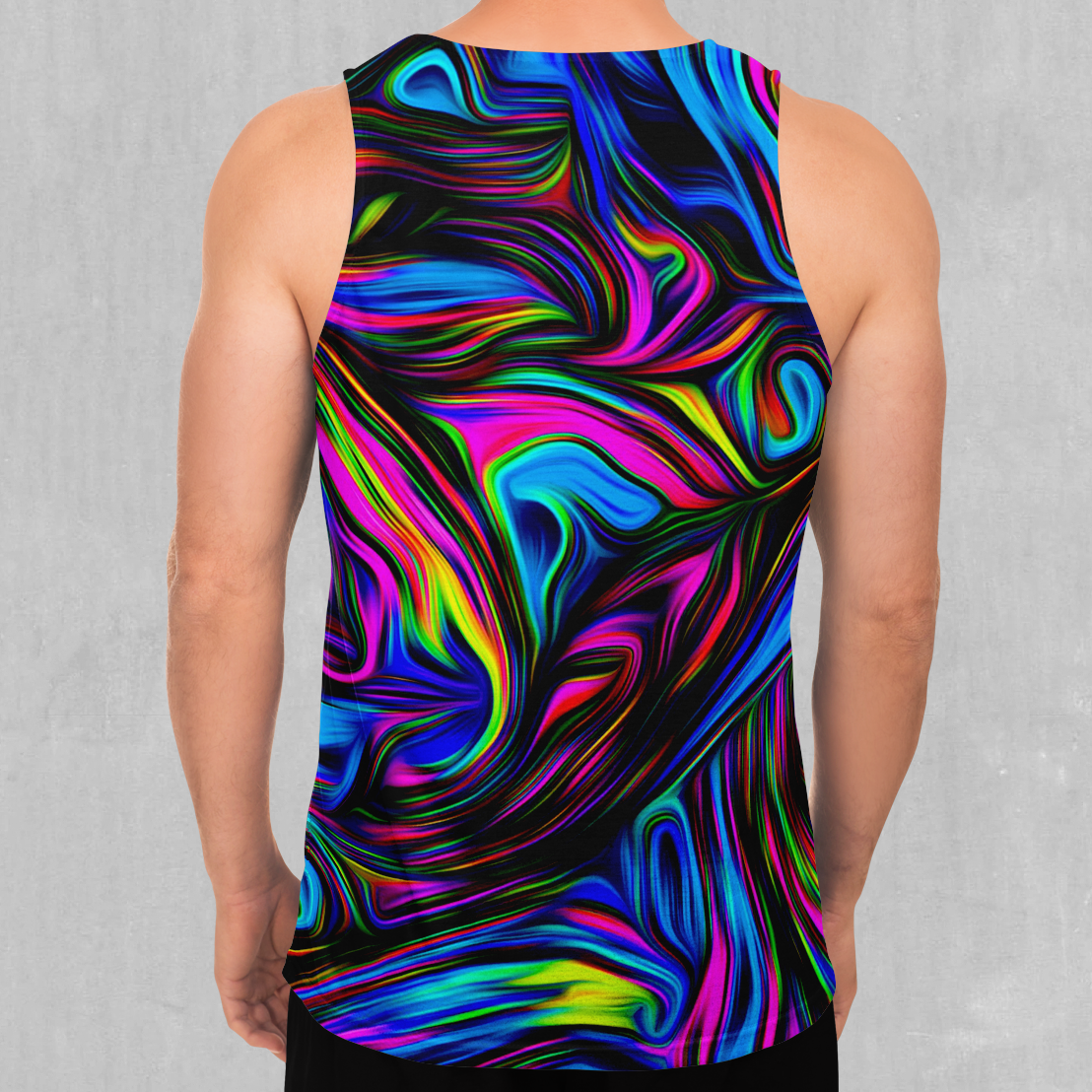 Psychedelic Waves Men's Tank Top - Azimuth Clothing