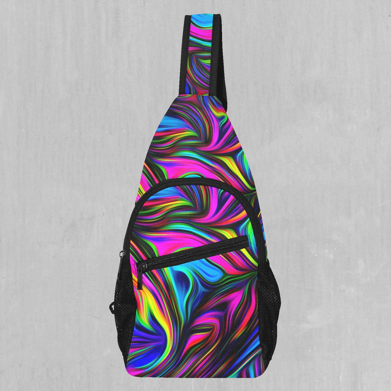 Psychedelic Waves Sling Bag