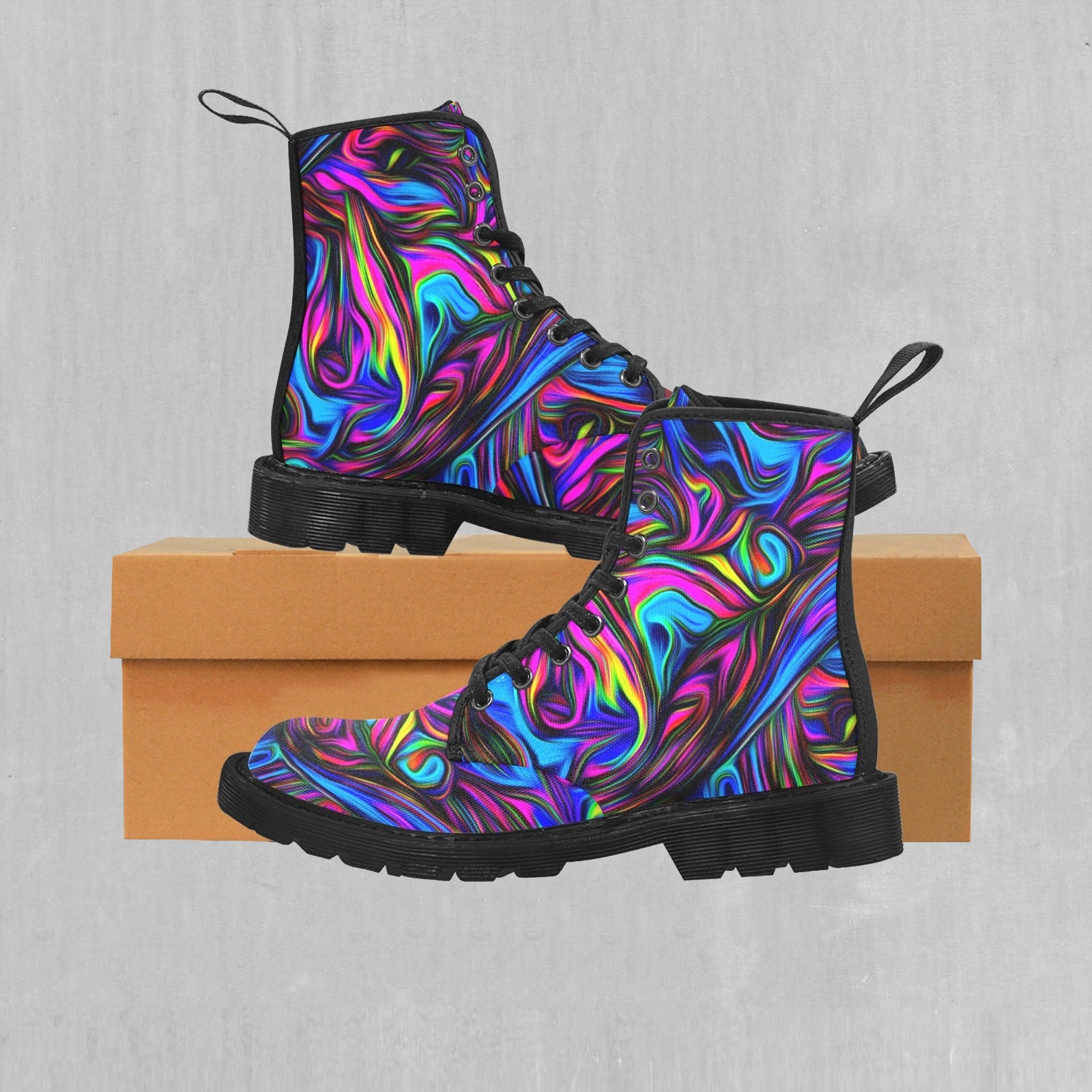 Psychedelic Waves Women's Boots