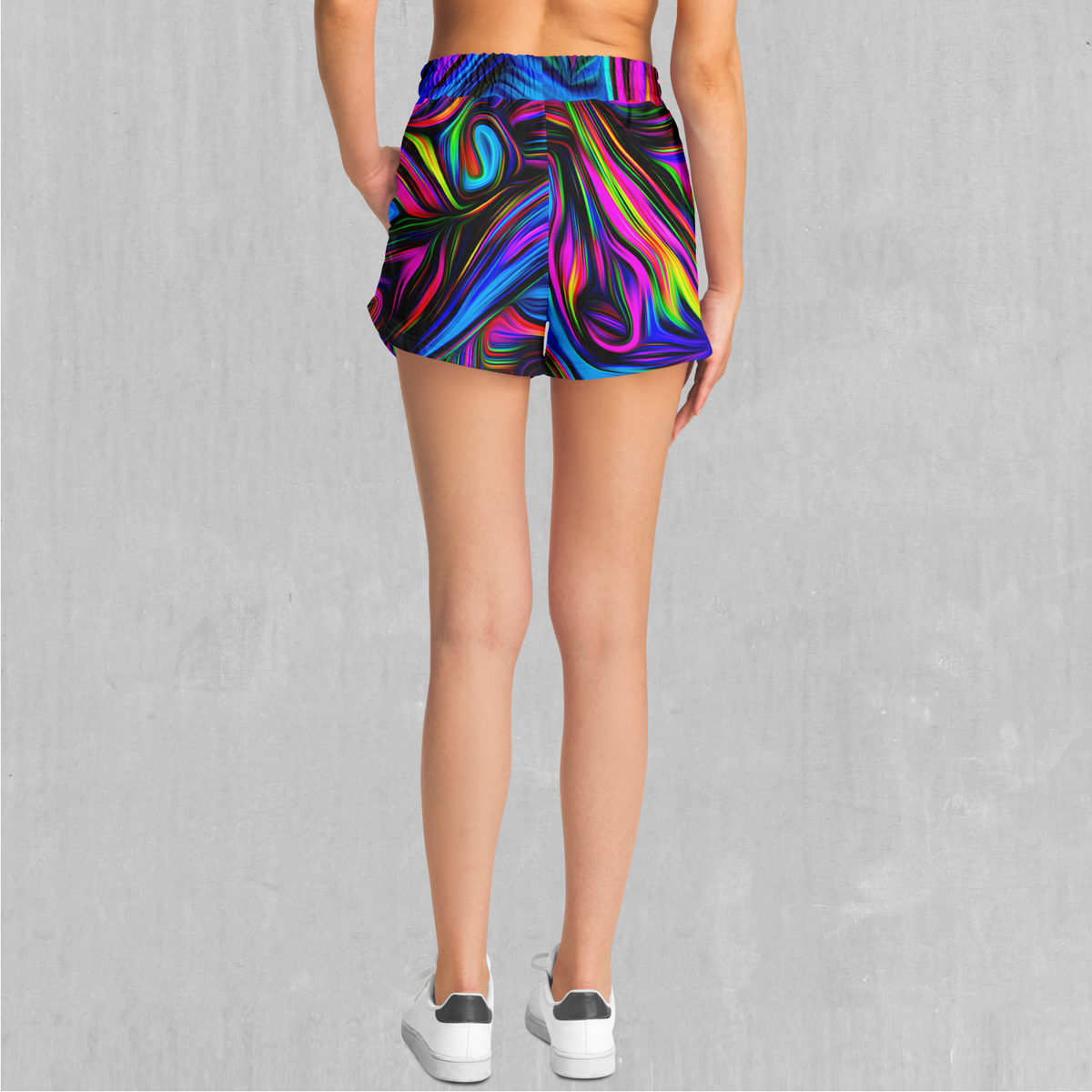 Psychedelic Waves Women's Shorts (Size XL)