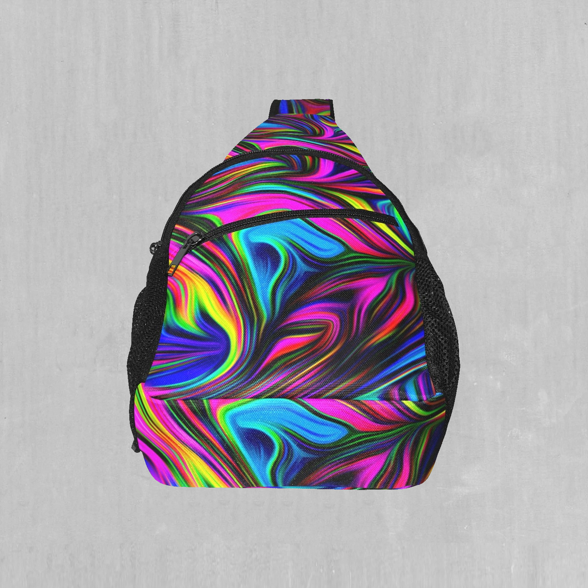 Psychedelic Waves Sling Bag
