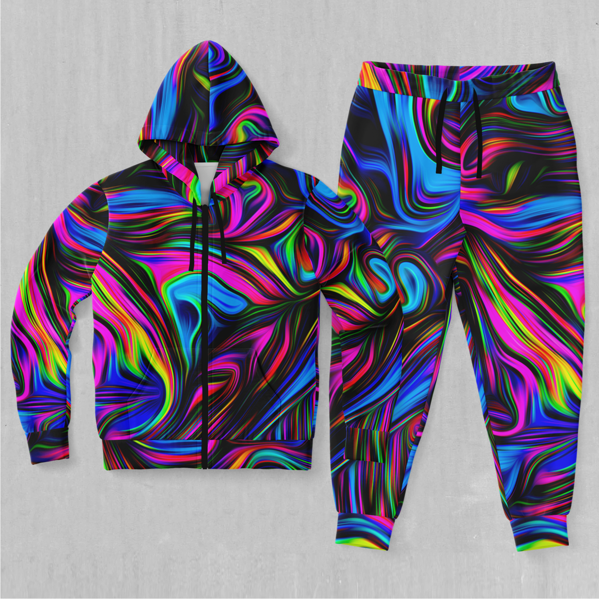 Psychedelic Waves Tracksuit | Matching Hoodie and Sweatpants ...