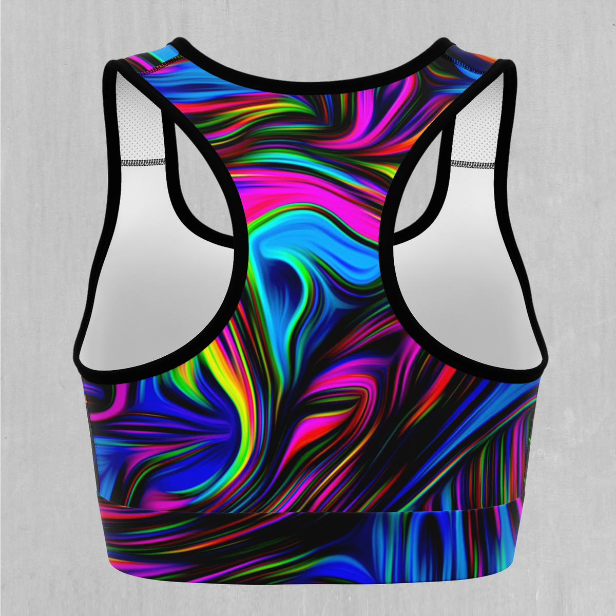 Psychedelic Waves Sports Bra