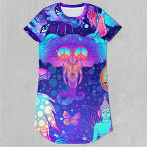Psycho Luminescence T-Shirt Dress