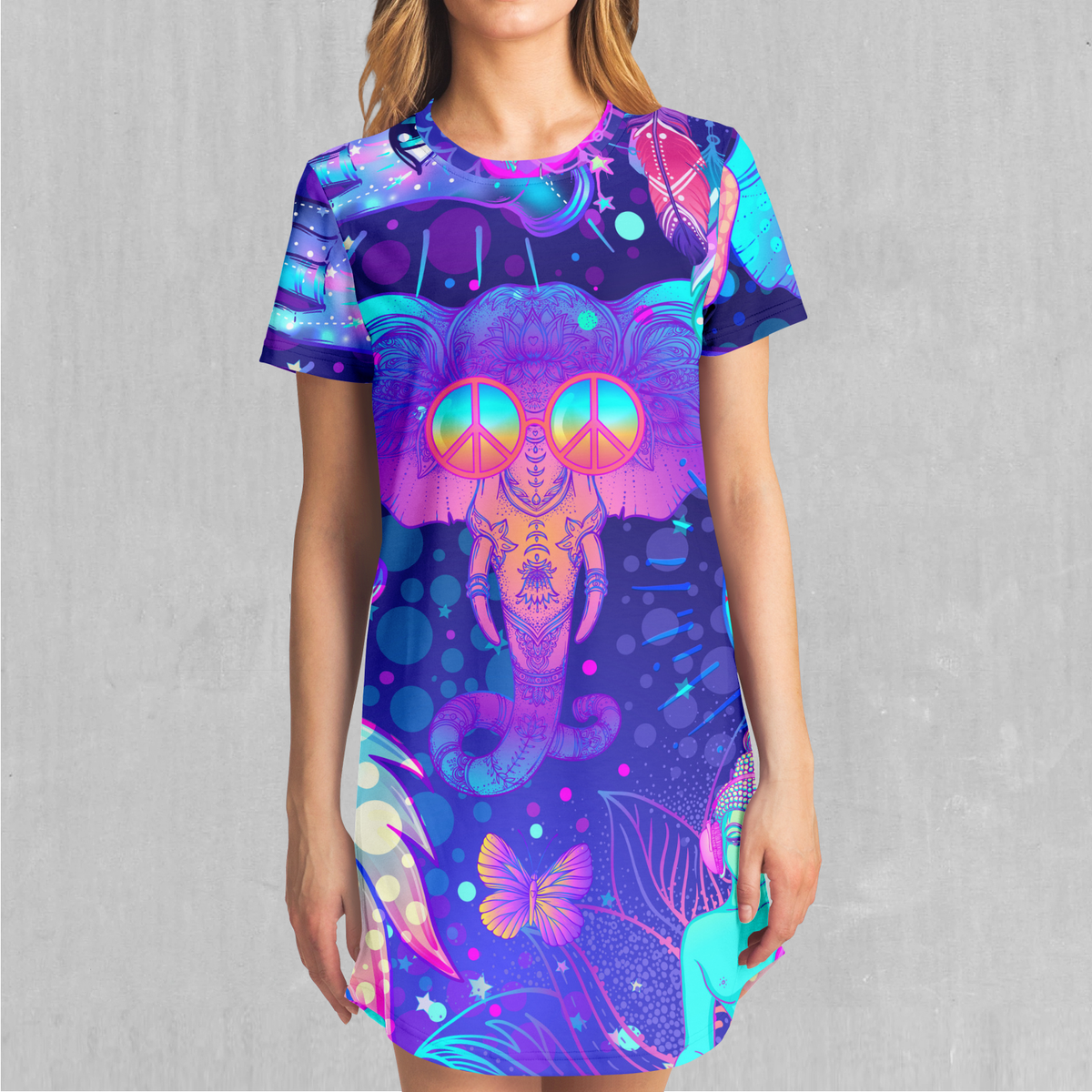 Psycho Luminescence T-Shirt Dress