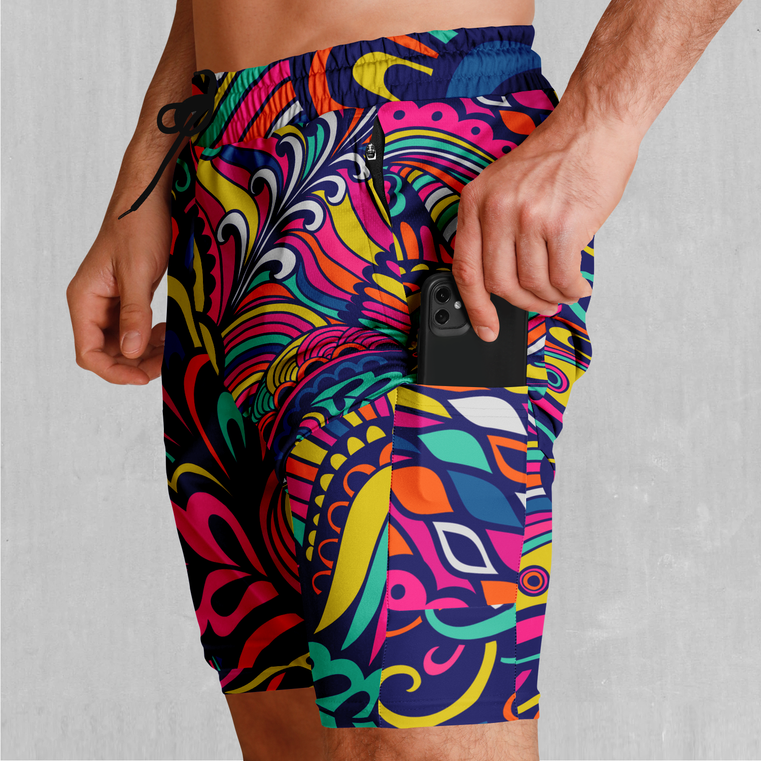 Psychotropic Men's 2 in 1 Shorts