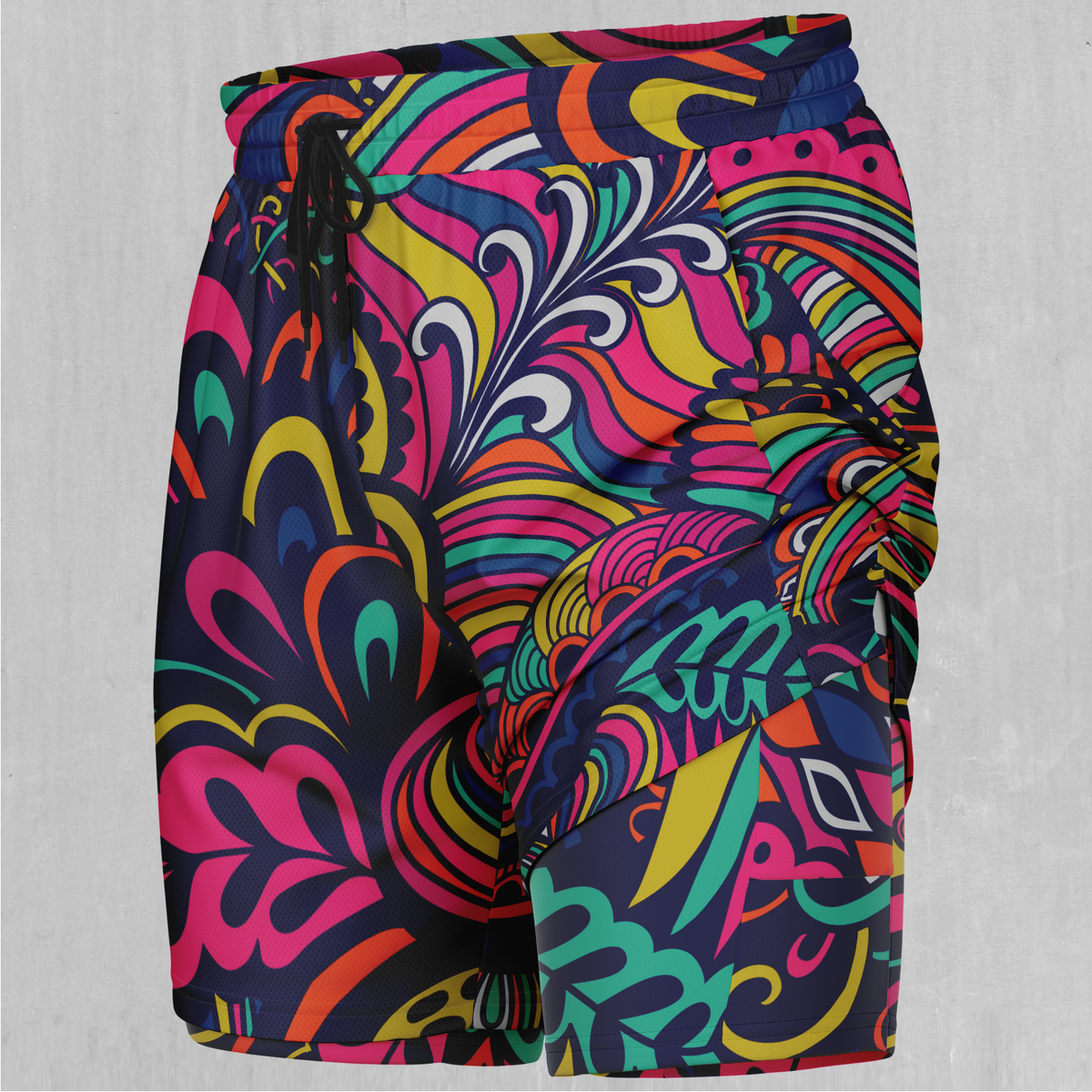 Psychotropic Men's 2 in 1 Shorts