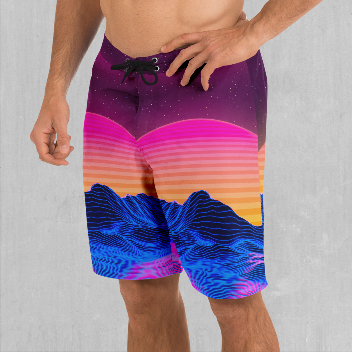 Radial Glow Board Shorts