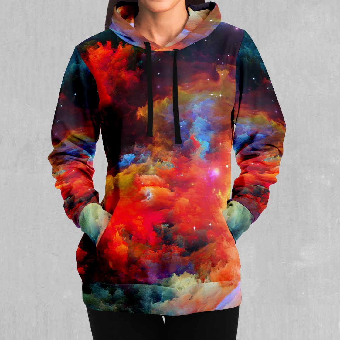 Red hot sale galaxy hoodie