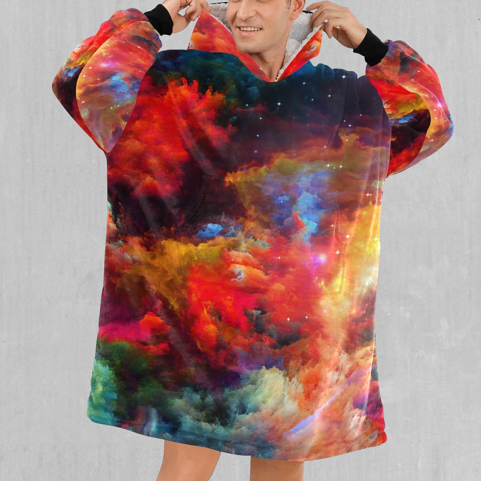 Rainbow Galaxy Blanket Hoodie