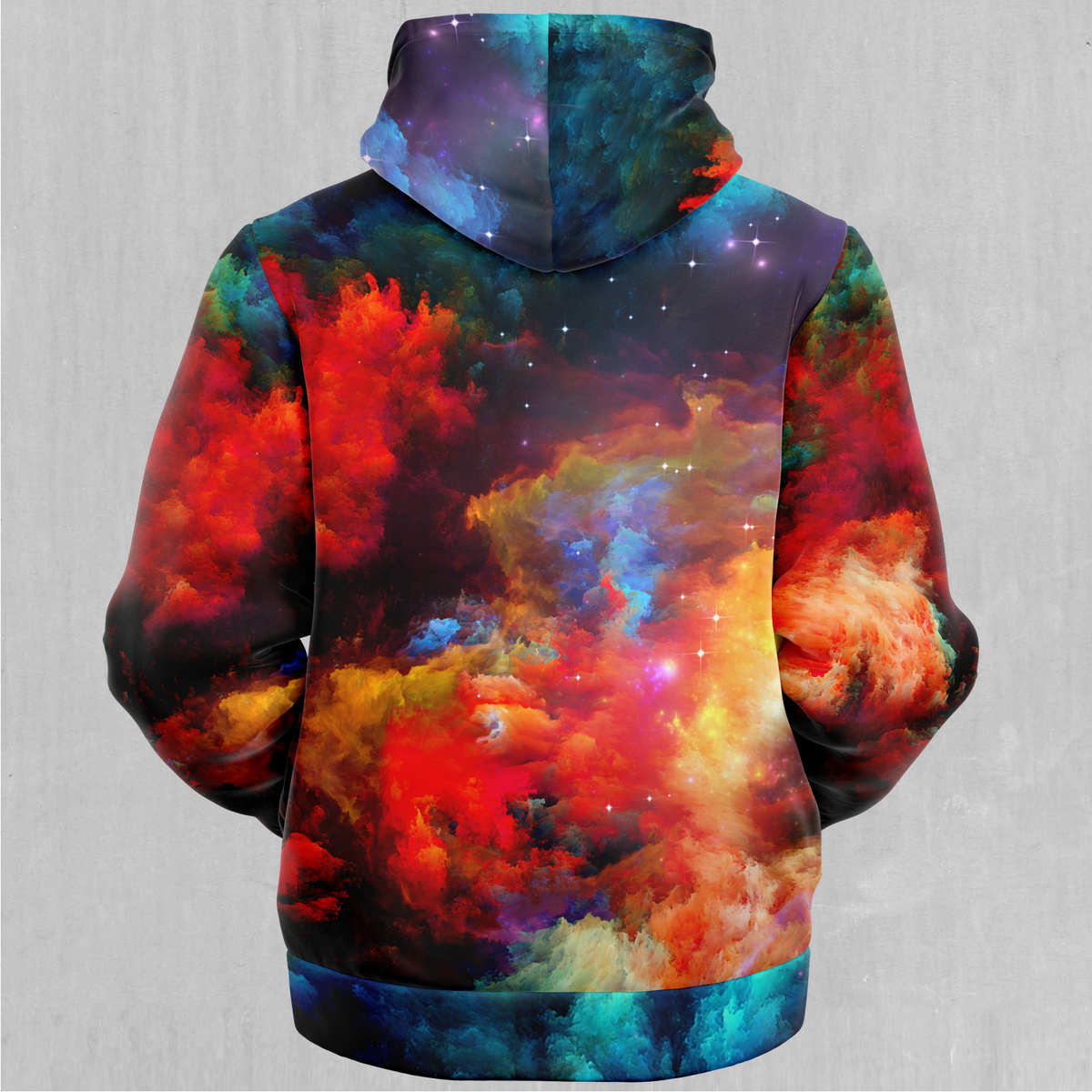 Rainbow Galaxy Sherpa Hoodie